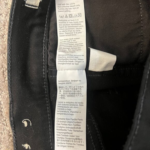 NWOT Madewell Black 10" High-Rise Skinny Jeans, Size 27 Tall - Picture 12 of 16